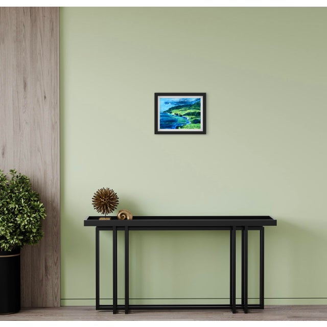 Green Maui Coast, Modern Impressionist Acrylic Painting For Sale - Image 8 of 10