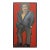 Large 1970s Abstract Oil Painting Portrait, Man in a Suit, Newly Framed For Sale