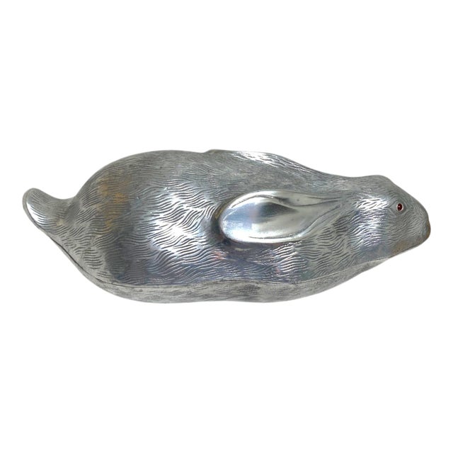 Arthur Court "Rabbit" Wine Cooler Vintage Metal Decor 1980 For Sale In San Francisco - Image 6 of 15