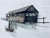 Curtis Jere Artisan House Mid-Century country barn bridge sculpture with row boat.