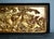 Late 19th Century Antique Chinese Carved Figural Wood Plaque in Black & Gilded Finish For Sale - Image 5 of 11
