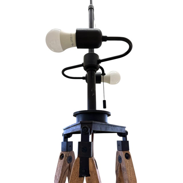 2010s Ralph Lauren Large Tripod Quincy Floor Lamp For Sale - Image 5 of 12