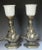 Metal Pair of Antique Art Deco 1921 Cast Nautical Accent Table Lamps W/ Ship & Globe For Sale - Image 7 of 17