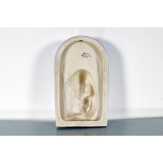 Madonna and Child in Glazed Ceramic attributed to O. Maraini for Lenci, Italy, 1940s For Sale - Image 10 of 12