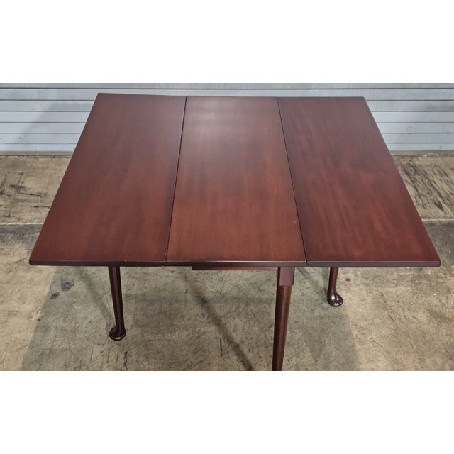 Brown Kittinger Williamsburg Mahogany Queen Anne Drop Leaf Table Wa 1022 For Sale - Image 8 of 10