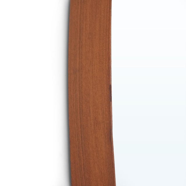 Oval Mirror with Teak Frame, 1960s For Sale - Image 11 of 14