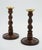 Early Victorian English Oak Barley Twist Candleholders, Set of 2 For Sale - Image 3 of 12