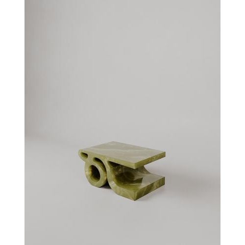 Travertino Giallo Joie Coffee Table by Esther Knopfler For Sale - Image 16 of 18