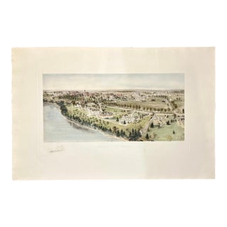 University of Maine Engraving, After Richard Rummell, c.1913 — Hand-Colored Print Wove Paper, Large For Sale