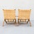 Wood Hans Wegner Model 512 Folding Chairs in Rattan & Ash For Sale - Image 7 of 18