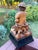 Antique 18thC Signed Folk Art Sculpture Wood Carving, Itinerant Bagpipe Musician, Czech Bohemia For Sale - Image 9 of 16