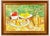 Post Impressionist André Vignoles, French Oil Painting Andre Vignoles Farm Kitchen, Wine Flask, Fruits, Vegetables For Sale - Image 3 of 10