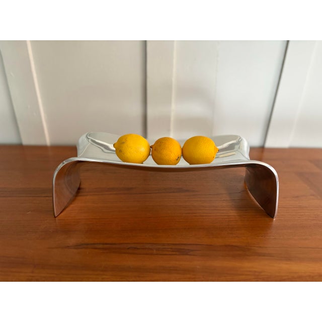 Neil Cohen for Nambe Sculptural Silver-Tone Bench Tray, 2007 For Sale - Image 10 of 11