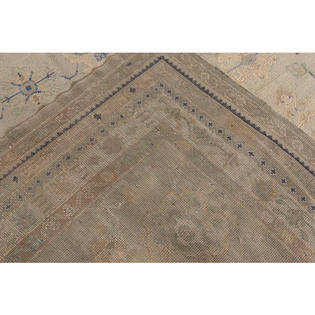 Early 20th Century Antique Turkish Oushak Rug For Sale - Image 5 of 9