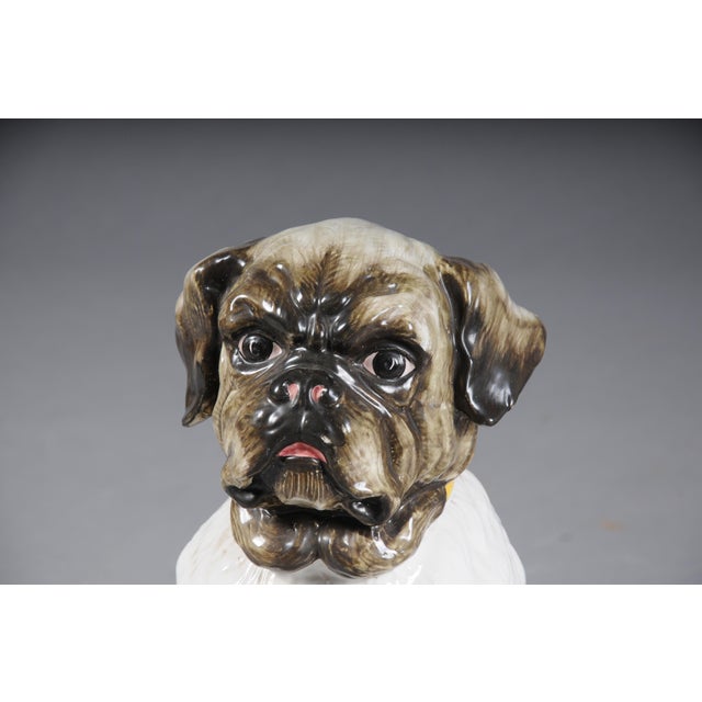 Ceramic Pug Dog Figurine, England, 20th Century For Sale - Image 3 of 18