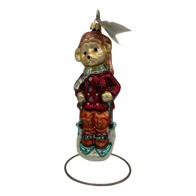 1997 Christopher Radko Muffy Vanderbear Sleddin' & Skiddadlin' Christmas Ornament For Sale