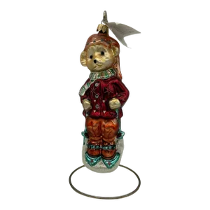1997 Christopher Radko Muffy Vanderbear Sleddin' & Skiddadlin' Christmas Ornament