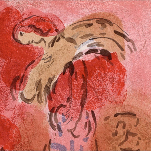 Modern Marc Chagall, Ruth glaneuse (Ruth Gleaning), 1960, Original Lithograph For Sale - Image 3 of 8