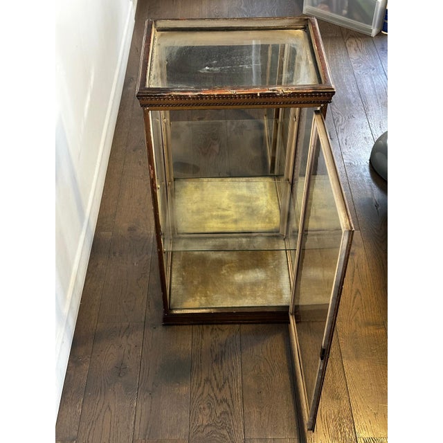 Louis XVI Style Wooden and Glass Counter Display Case, 1890s For Sale - Image 6 of 18