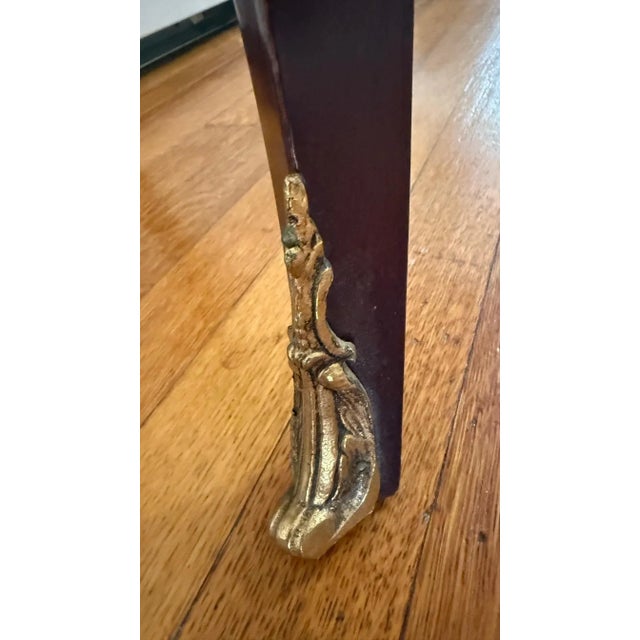 Mid 20th Century Louis XV Style Ormolu-Mounted Demilune Console Table For Sale - Image 10 of 16