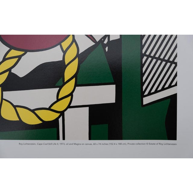 Roy Lichtenstein, Cape Cod Still Life, Original Color Poster For Sale - Image 5 of 6