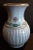 German Beige Ceramic Vase with Turquoise Decor from Scheurich, 1970s For Sale - Image 4 of 4