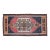 Vintage Turkish Rug 2x4 Pink Navy Hand Knotted Small Area Mat Accent Rug Doormat For Sale