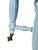 Victorian Adjustable Piano Stool in Powder Blue Paint, Claw & Glass Ball Feet For Sale - Image 13 of 17