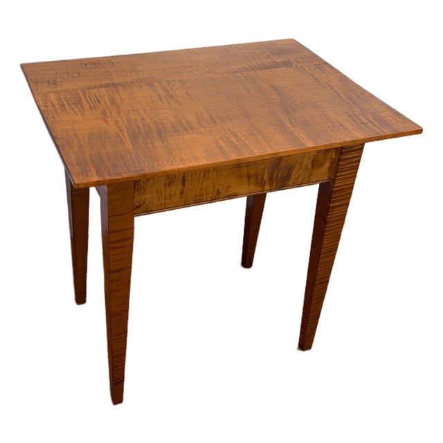 Tiger Maple End Table For Sale
