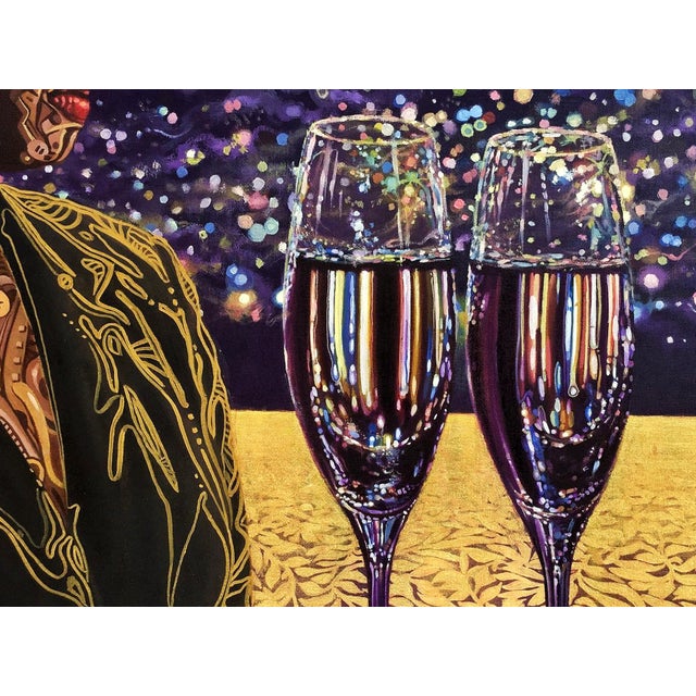 2020s "I Miss Me", Oil and Acrylic Painting on Canvas by Ara Deinde For Sale - Image 5 of 5