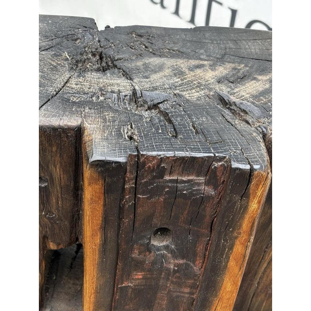 Industrial English Oak Wine Rack from Foxton Locks For Sale - Image 9 of 10