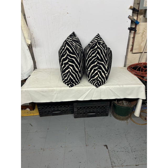 Custom pillows with 10/90 goose down & feather inserts 22”x22”