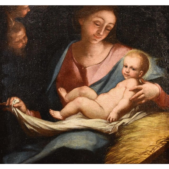 Anton Maria Piola, Madonna and Child, 1700s, Oil on Canvas, Famed For Sale - Image 11 of 16