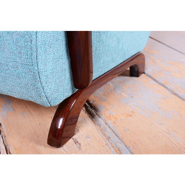 Art Deco Walnut Armchair by J. Halabala for Up Zavody, Czech, 1930s For Sale - Image 11 of 18