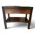 Bowfront side table or nightstand from designer Holly Hunt. Walnut and mahogany with contrasting tones. Curved single...