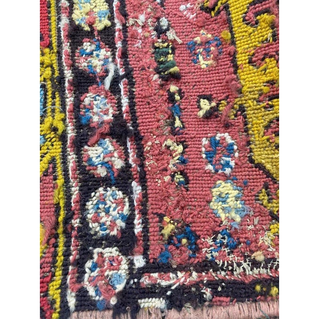 Antique Caucasian Needlepoint Embroidered Rug For Sale - Image 15 of 18