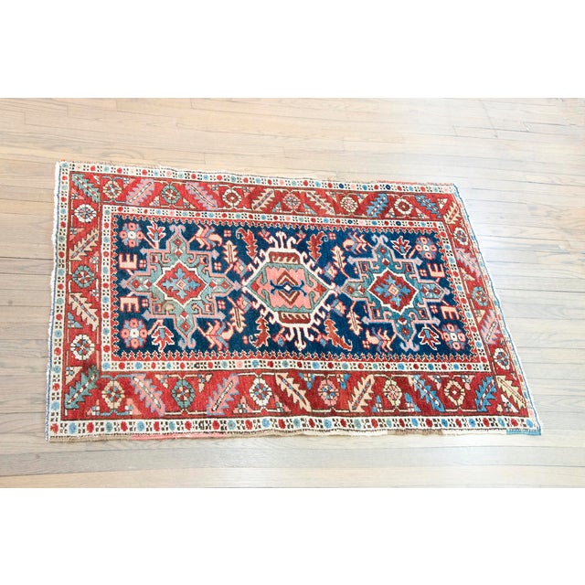 Early 20th Century Persian Heriz Rug For Sale - Image 14 of 14