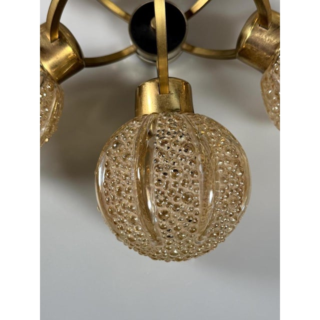 Sputnik Six-Light Chandelier in Glass from Kaiser-Leuchten, 1960s For Sale - Image 8 of 18