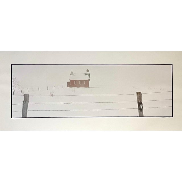 Maxwell Mackenzie, Architecture, Winter Landscape, Large Panoramic Color Photograph Signed Photo, 1993 For Sale