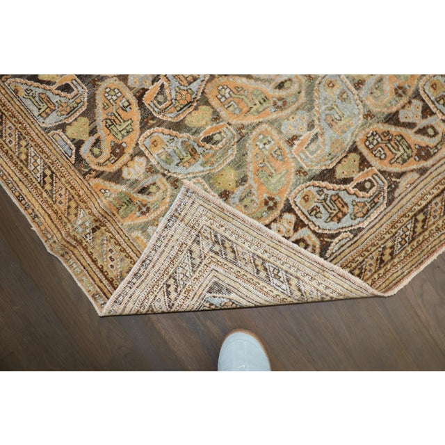Early 20th Century Afshar Boteh Design Antique Rug - 4'3" x 5'11" For Sale - Image 5 of 7