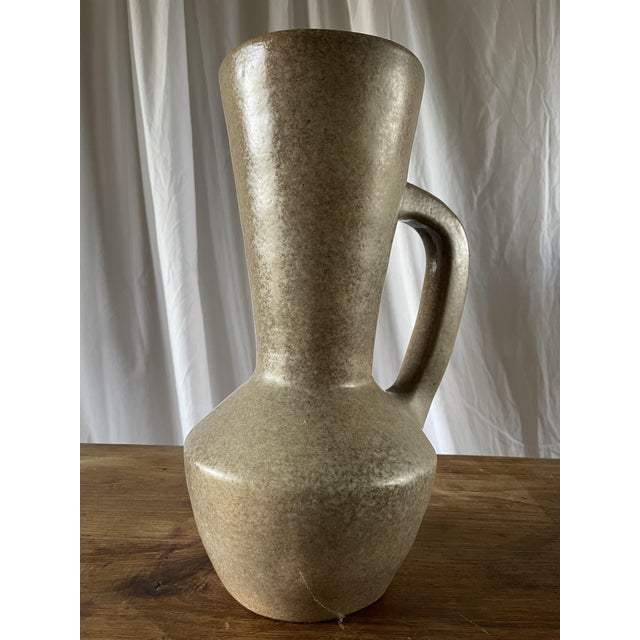 Tan Modern Ceramic Vase by Idlas, 1960 For Sale - Image 8 of 12