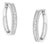 10KT White Gold Diamond Hoop Earring (1.00 cttw, H-I Color, I1-I2 Clarity) For Sale
