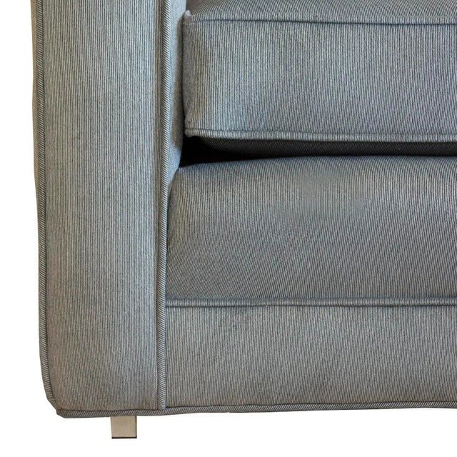 Textile Pair of Charles Pfister Cube Lounge Chairs for Knoll For Sale - Image 7 of 8