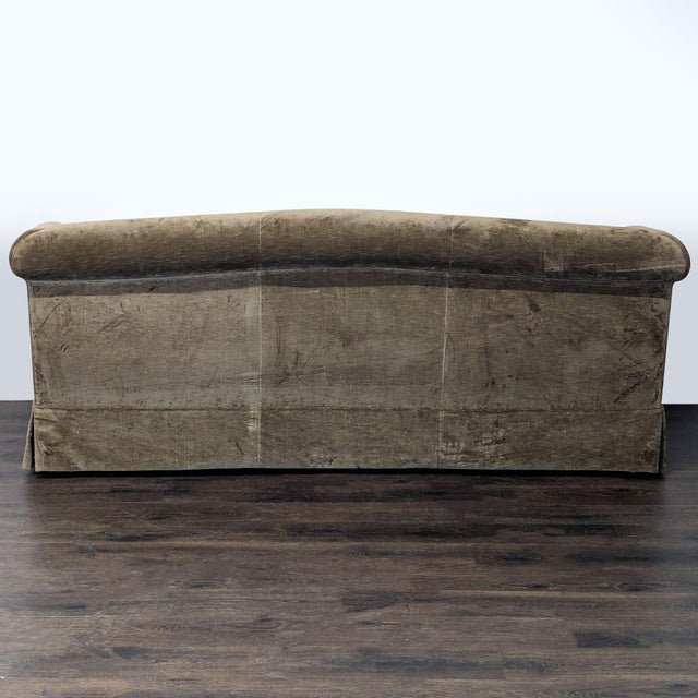 2000 - 2009 Marco 3-Seat Sofa With Rolled Arms in Brown Velvet Upholstery For Sale - Image 5 of 8