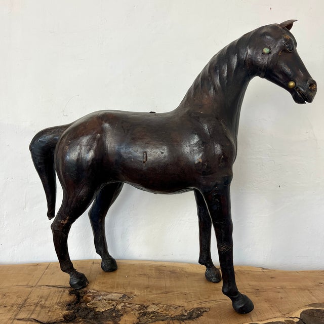 Victorian Leather Horse Sculpture, Late 19th Century For Sale - Image 9 of 18
