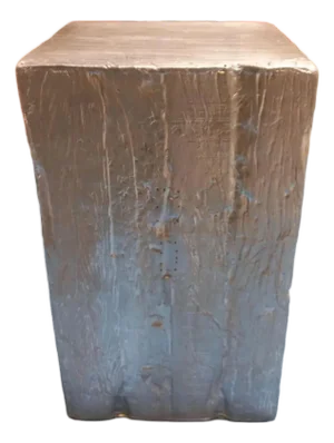 Anthropologie Silver Side Tables From Recycled Wood