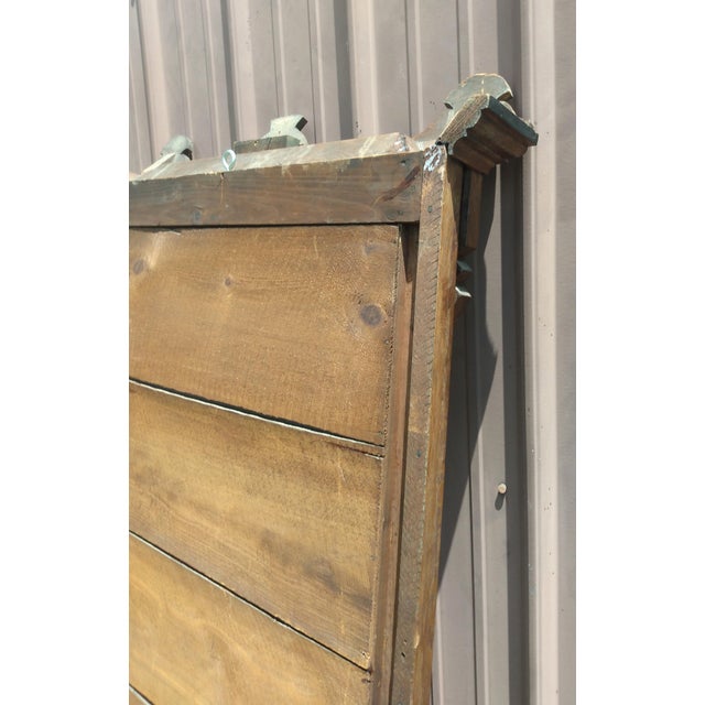 Antique Walnut Victorian Wall Pier Mirror 1880s For Sale - Image 11 of 12