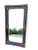 Wood Antique Wood Frame & Plaster Floral Escuthchens Wall Mirror For Sale - Image 7 of 8