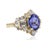 Contemporary Late 20th Century Tanzanite Ring, Size 5 For Sale - Image 3 of 4