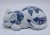 Blue Mid 20th Century Asian Blue and White Ceramic Cat For Sale - Image 8 of 9